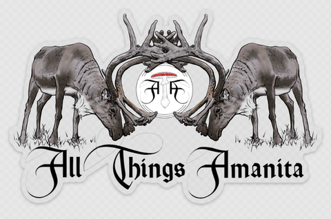 ATA logo sticker w/ reindeer Die cut Transparent background