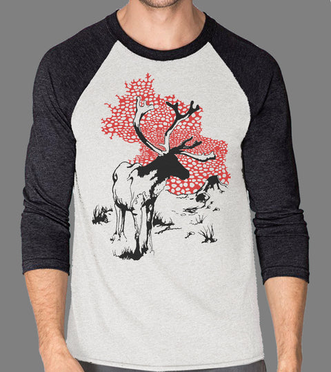 Amanita Reindeer baseball T shirt